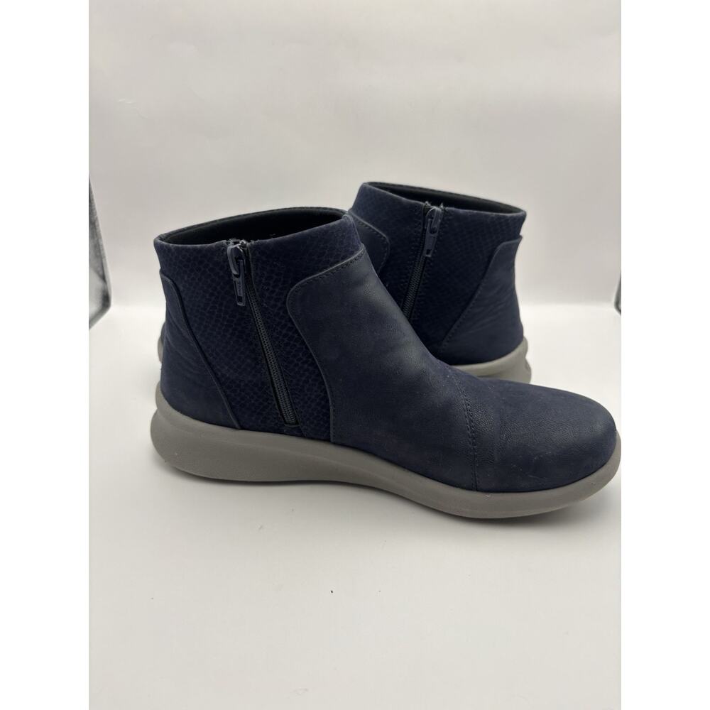 Clarks Cloudsteppers Sillian 2.0 Blue Ankle Boots Women Size 7.5 - Picture 9 of 11